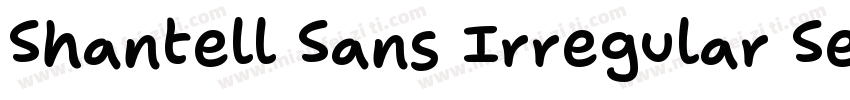 Shantell Sans Irregular SemiBold字体转换